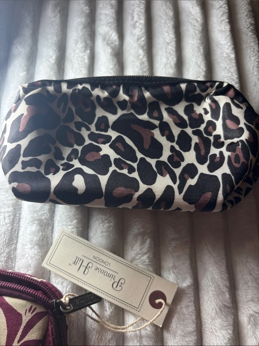 Primrose Hill London Floral Zip Clutch and Animal Print Pouch / Cosmetic Bag